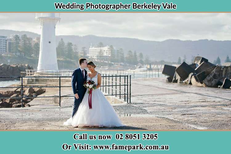 Photo of the Bride and Groom at the Watch Tower Berkeley Vale NSW 2261