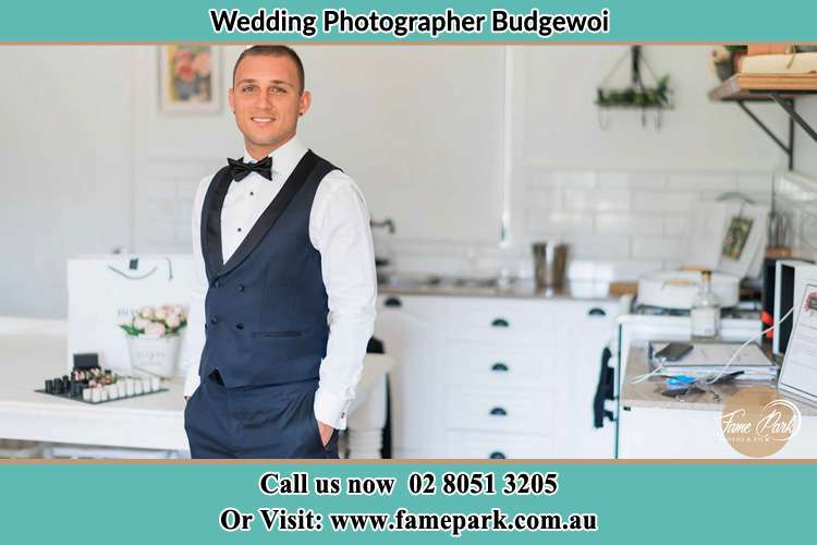 The Groom poses for the camera Budgewoi