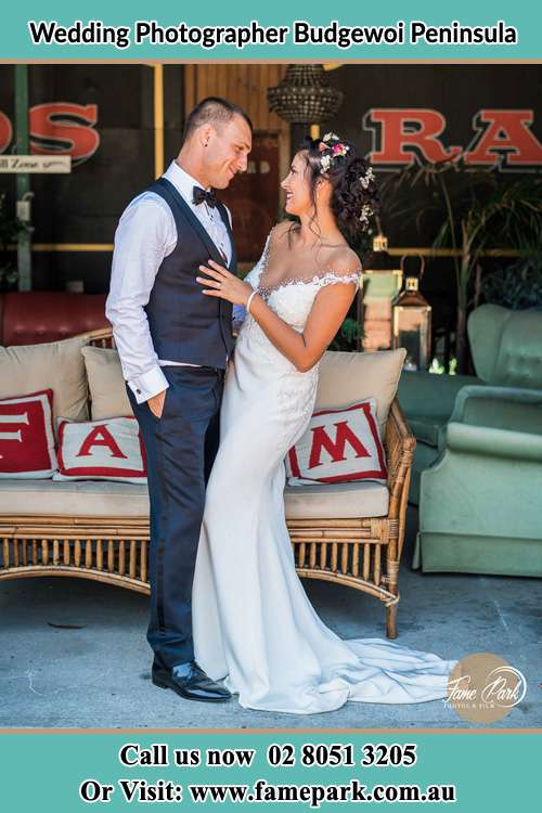 Photo of the Groom and the Bride looking each other Budgewoi Peninsula NSW 2262