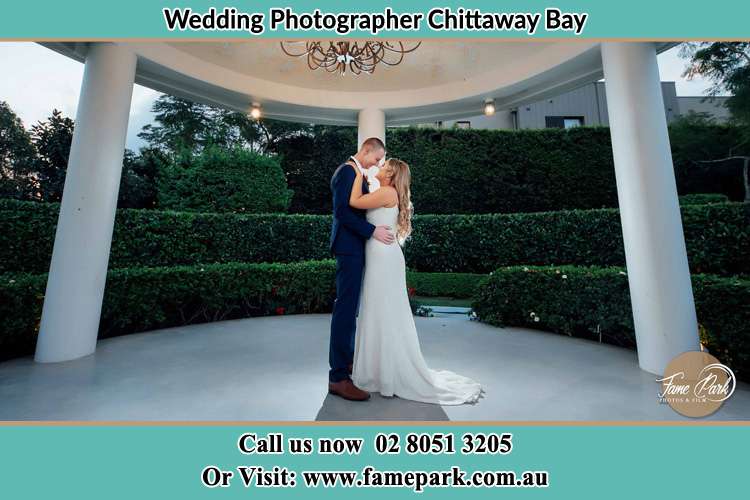 Photo of the Bride and Groom dancing Chittaway Bay