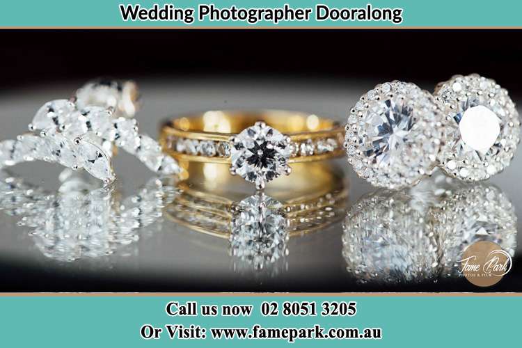 Photo of the Bride's cliff, ring and earrings Dooralong NSW 2259