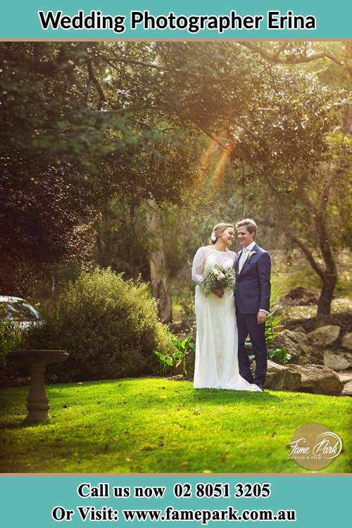 Photo of the Bride and the Groom at the garden Erina NSW 2250