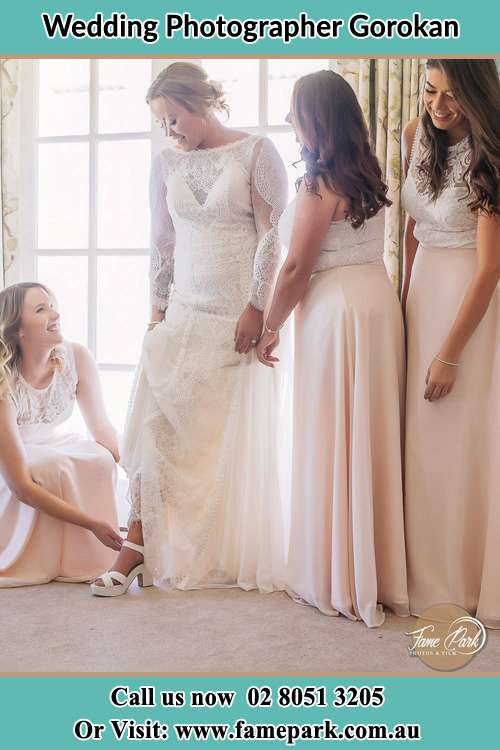 Photo of the Bride and the bridesmaids preparing Gorokan NSW 2263