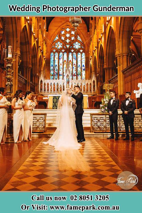 Brde and Groom at the altar Gunderman