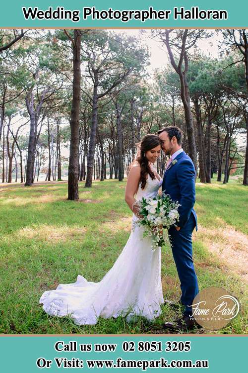 Photo of the Bride and the Groom at the yard Halloran NSW 2259