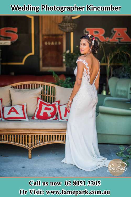 Bride near the couch Kincumber