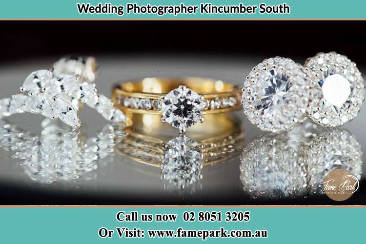 Photo of the Bride's cliff, ring and earrings Kincumber South NSW 2251