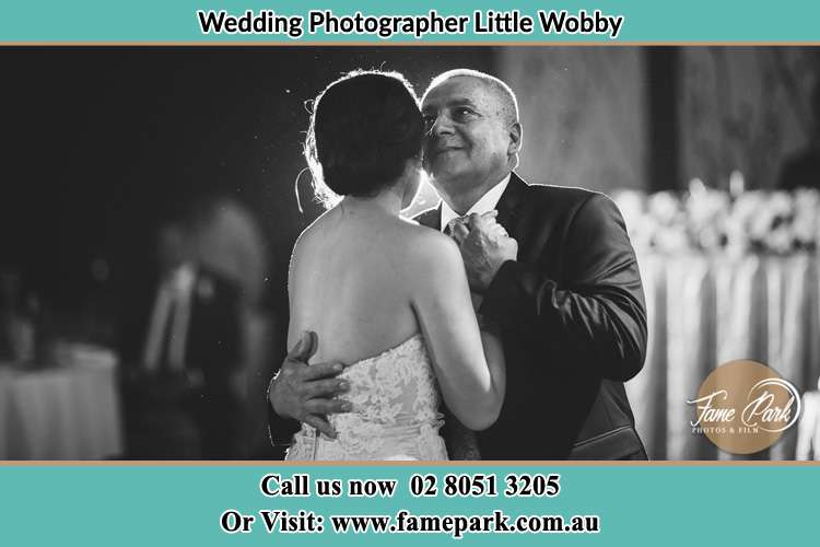 Photo of the Bride dancing with her father Little Wobby NSW 2256