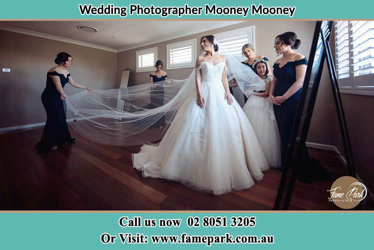 Photo of the Bride and the secondary sponsor preparing Mooney Mooney NSW 2083