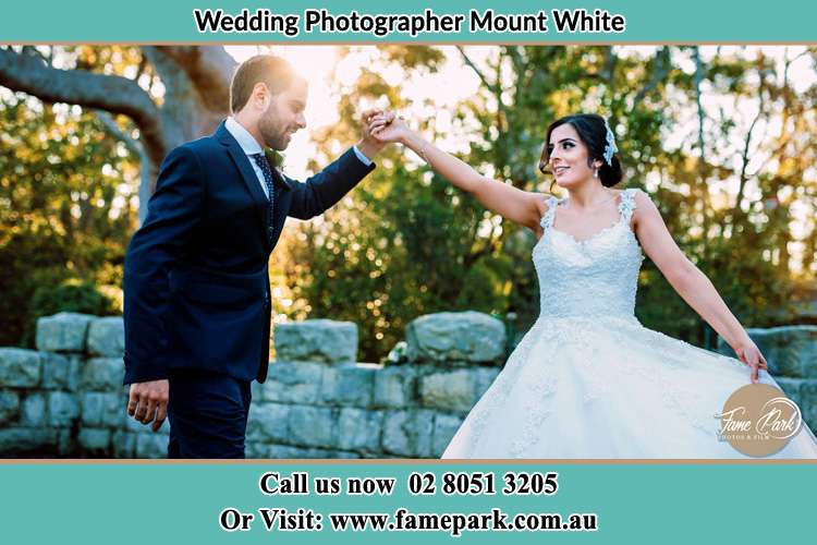 Photo of the Groom and the Bride dancing Mount White NSW 2250