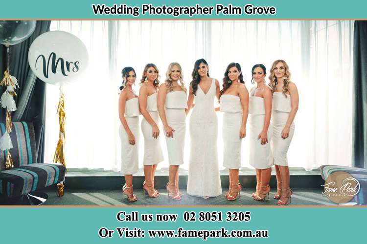 Photo of the Bride and the bridesmaids Palm Grove NSW 2258