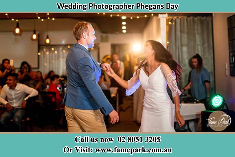 Photo of the Groom and the Bride dancing Phegans Bay NSW 2256