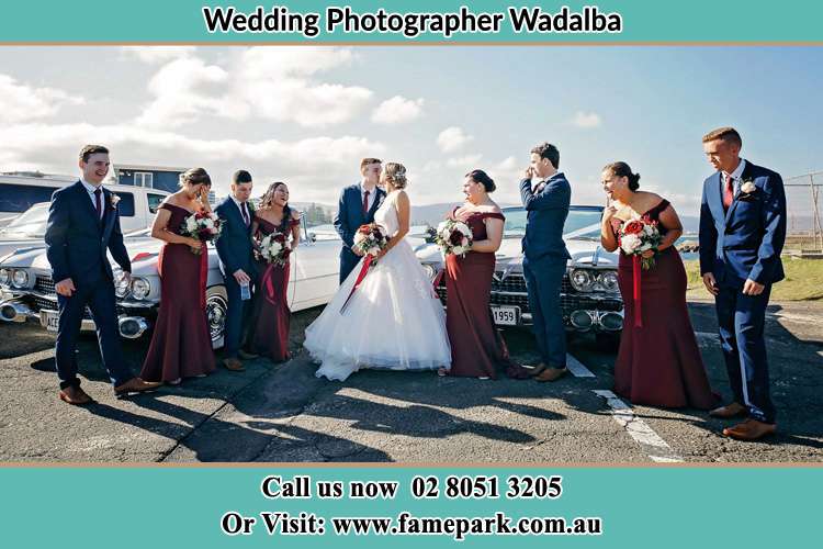 Photo of the Groom and the Bride with the entourage Wadalba NSW 2259