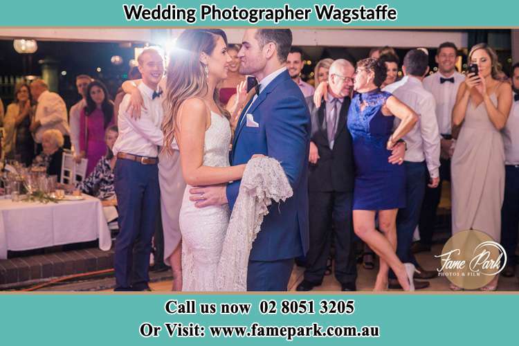 Photo of the Bride and the Groom dancing Wagstaffe NSW 2257