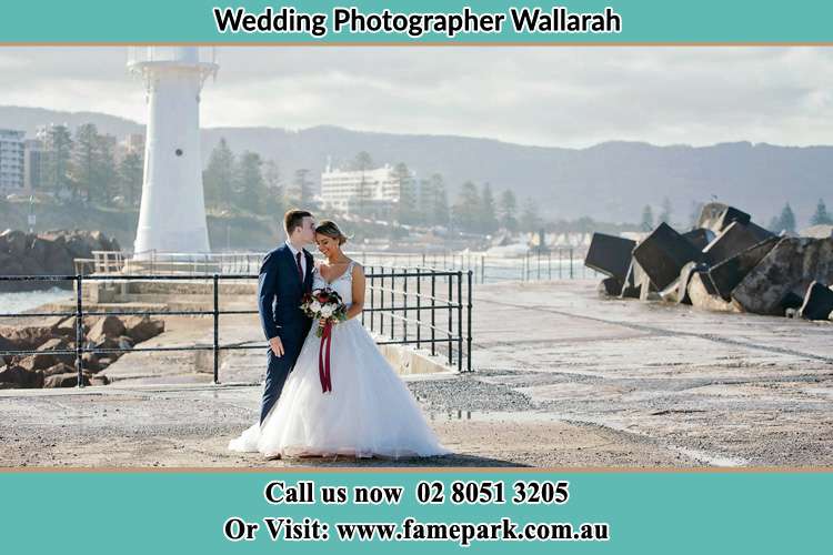 Photo of the Bride and Groom at the Watch Tower Wallarah NSW 2259